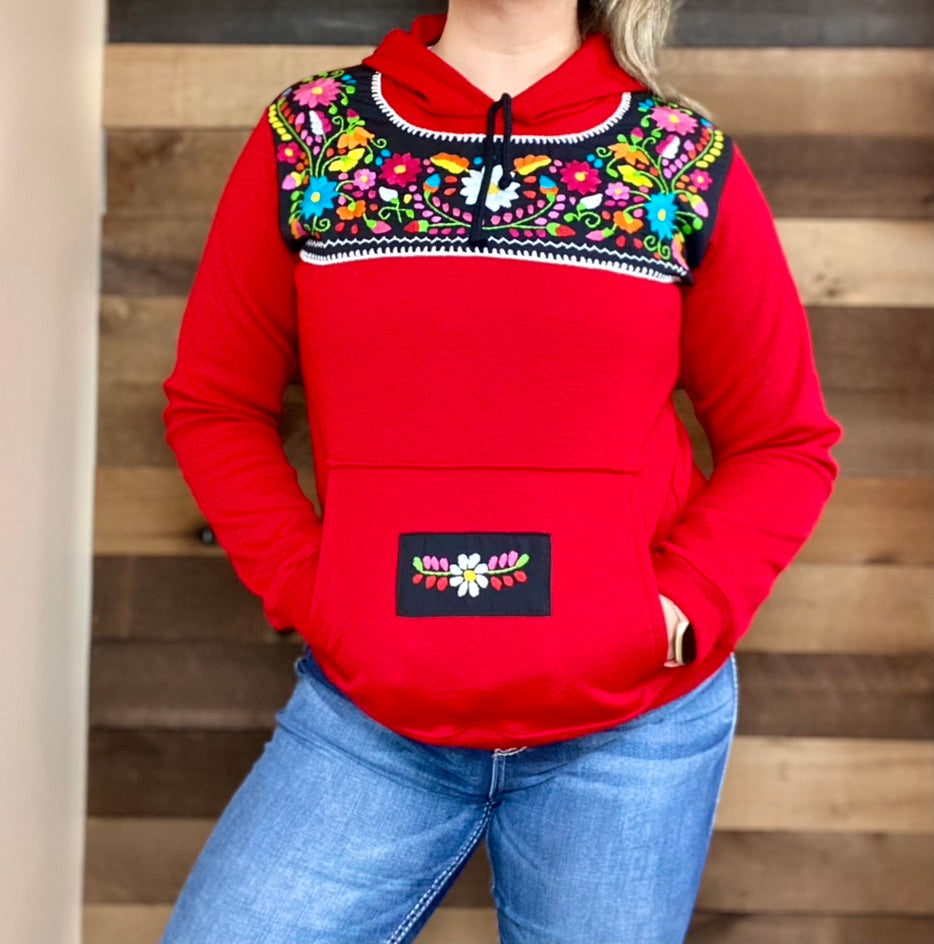 Flora Pullover - Red