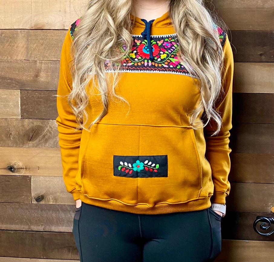 Flora Pullover- Mustard