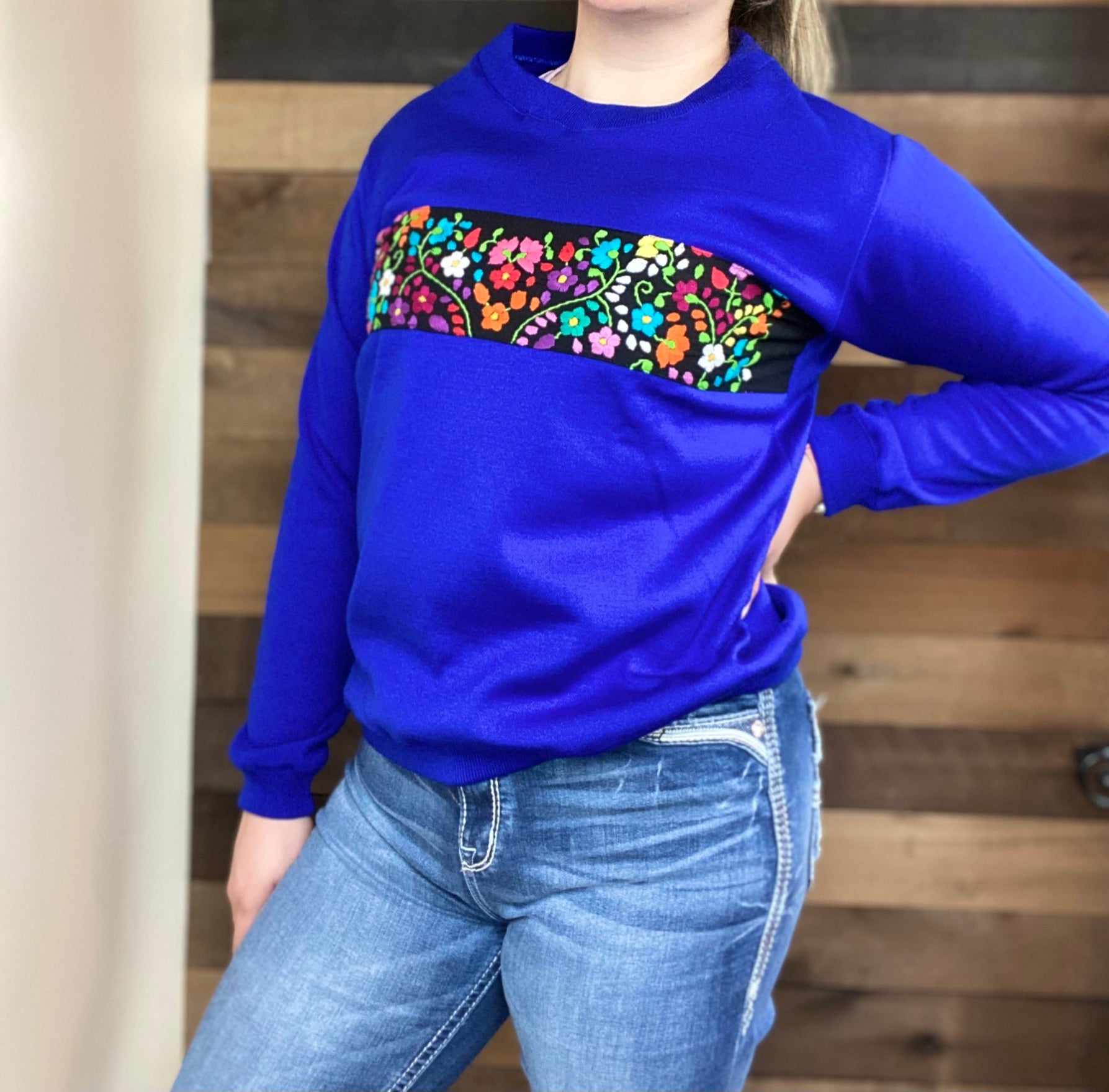 Flora Sweater - Blue