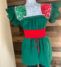 Tricolor Blouse - Green