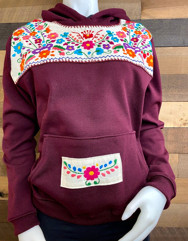 Flora Pullover - Burgundy