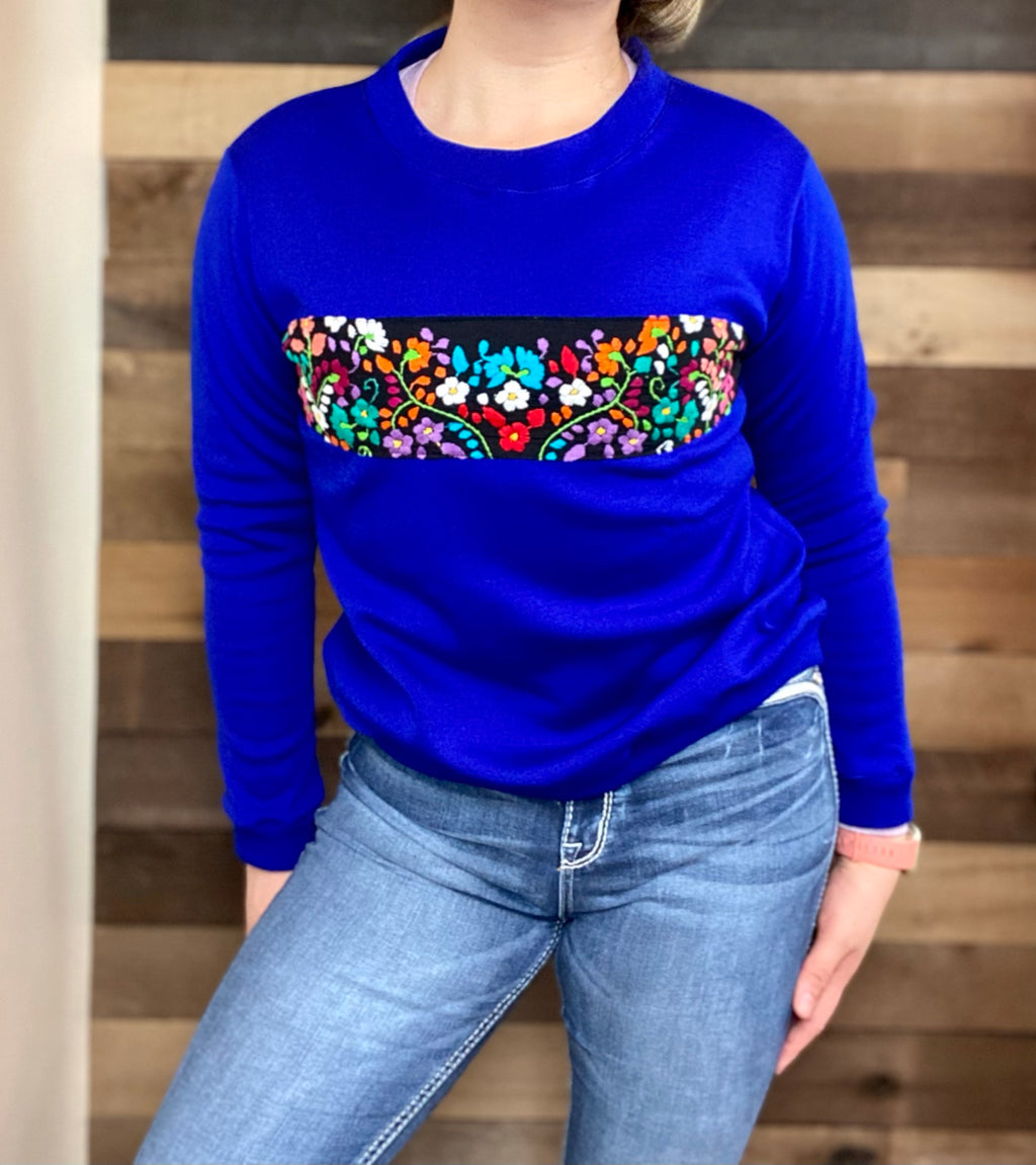Flora Sweater - Blue
