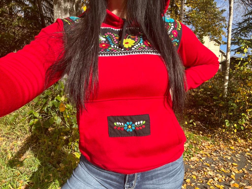 Flora Pullover - Red