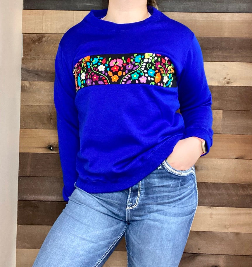 Flora Sweater - Blue