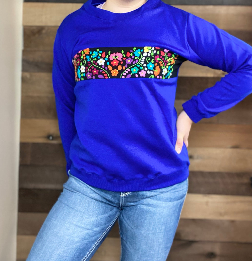 Flora Sweater - Blue